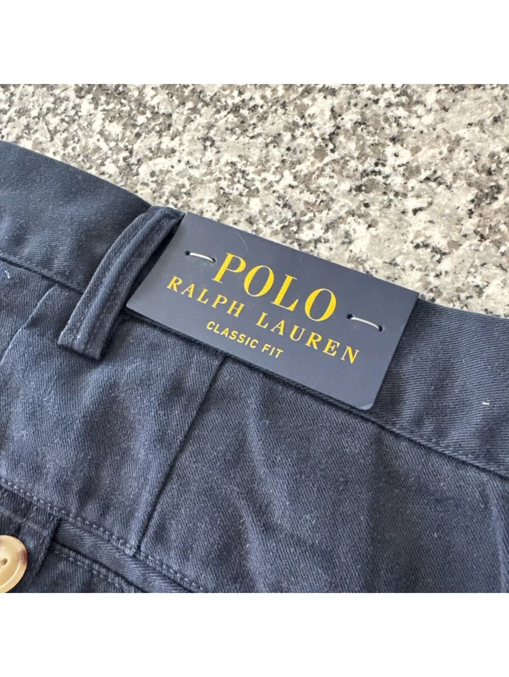 Polo Ralph Lauren Varsity Bulldog Crest Classic Fit Flat Front Pants 38x30
